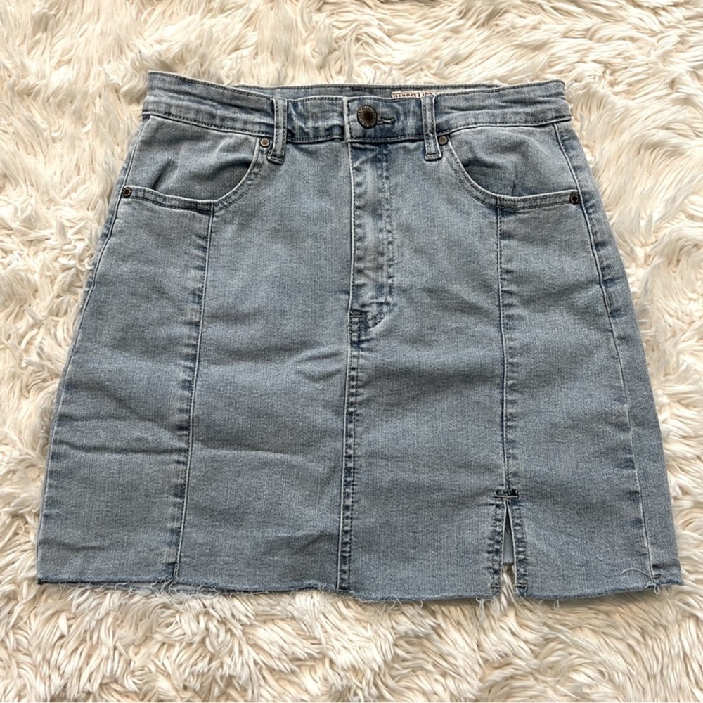 NanaMacs Denim Blue Mini Skirt